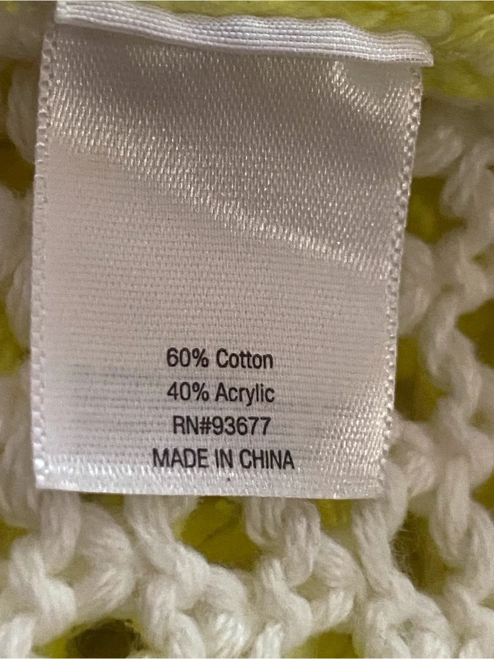 a.n.a Neon Yellow Open-Knit Cable Scoop Sweater Size L